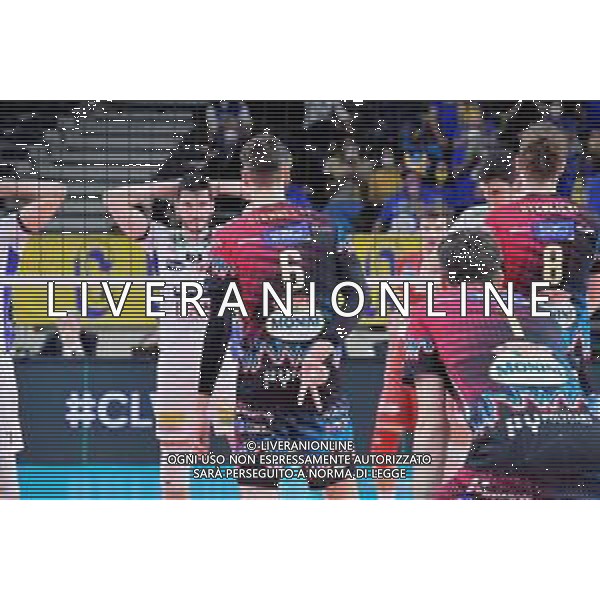 Lorena Bonapace/LMedia - Itas Trentino vs Sir Sicoma Monini Perugia - CEV Champions League volleyball match 2021/2022 February 10 2022 - BLM Group Arena Trento, Italy Itas Trentino vs Sir Sicoma Monini Perugia Photo showing: Simone Giannelli (Sir Sicoma Monini Perugia) @Lorena Bonapace/LiveMedia /AGENZIA ALDO LIVERANI SAS