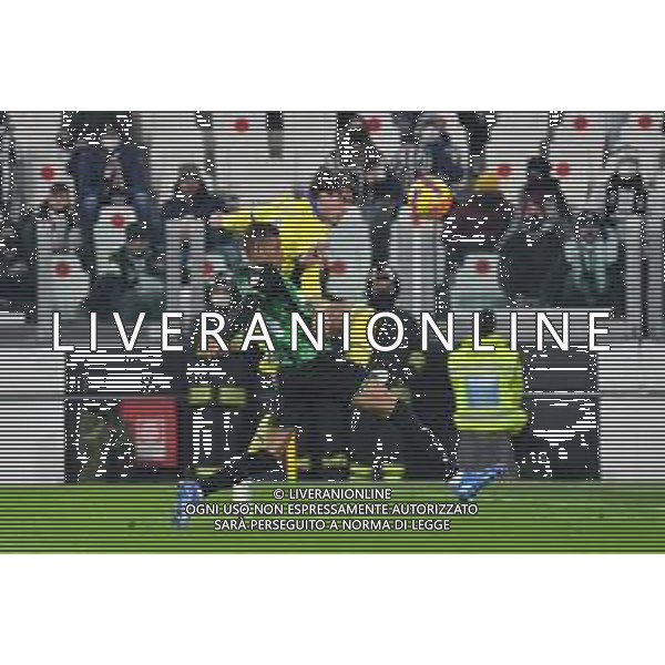 Torino 10.02.2022 Stadio Allianz Stadium ©Alessandro Falzone/Agenzia Aldo Liverani Juventus vs Sassuolo Coppa Italia Frecciarossa 2021/2022 Nella foto : DUSAN VLAHOVIC-RUAN TRESSOLDI ©FALZONE/AGENZIA ALDO LIVERANI SAS
