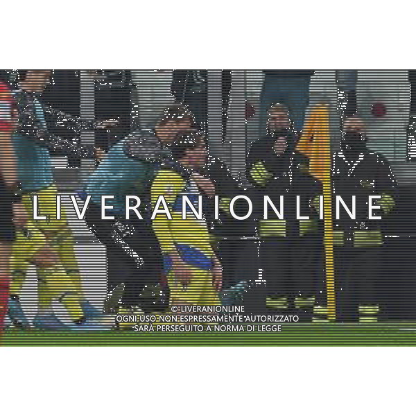 Torino 10.02.2022 Stadio Allianz Stadium ©Alessandro Falzone/Agenzia Aldo Liverani Juventus vs Sassuolo Coppa Italia Frecciarossa 2021/2022 Nella foto : ESULTANZA GOL DI DUSAN VLAHOVIC ©FALZONE/AGENZIA ALDO LIVERANI SAS