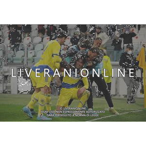 Torino 10.02.2022 Stadio Allianz Stadium ©Alessandro Falzone/Agenzia Aldo Liverani Juventus vs Sassuolo Coppa Italia Frecciarossa 2021/2022 Nella foto : esultanza juventus dopo il gol di dusan vlahovic ©FALZONE/AGENZIA ALDO LIVERANI SAS