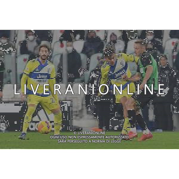 Torino 10.02.2022 Stadio Allianz Stadium ©Alessandro Falzone/Agenzia Aldo Liverani Juventus vs Sassuolo Coppa Italia Frecciarossa 2021/2022 Nella foto : Davide Frattesi-Paulo Dybala