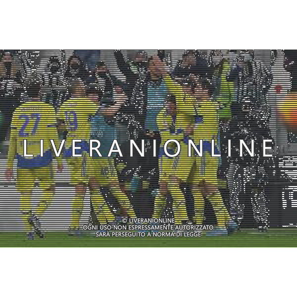 Torino 10.02.2022 Stadio Allianz Stadium ©Alessandro Falzone/Agenzia Aldo Liverani Juventus vs Sassuolo Coppa Italia Frecciarossa 2021/2022 Nella foto : Esultanza gol di Dusan Vlahovic