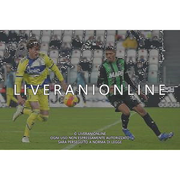 Torino 10.02.2022 Stadio Allianz Stadium ©Alessandro Falzone/Agenzia Aldo Liverani Juventus vs Sassuolo Coppa Italia Frecciarossa 2021/2022 Nella foto : Dusan Vlahovic-Ruan Tressoldi
