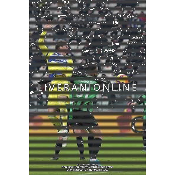 Torino 10.02.2022 Stadio Allianz Stadium ©Alessandro Falzone/Agenzia Aldo Liverani Juventus vs Sassuolo Coppa Italia Frecciarossa 2021/2022 Nella foto : Dusan Vlahovic-Gianluca Scamacca