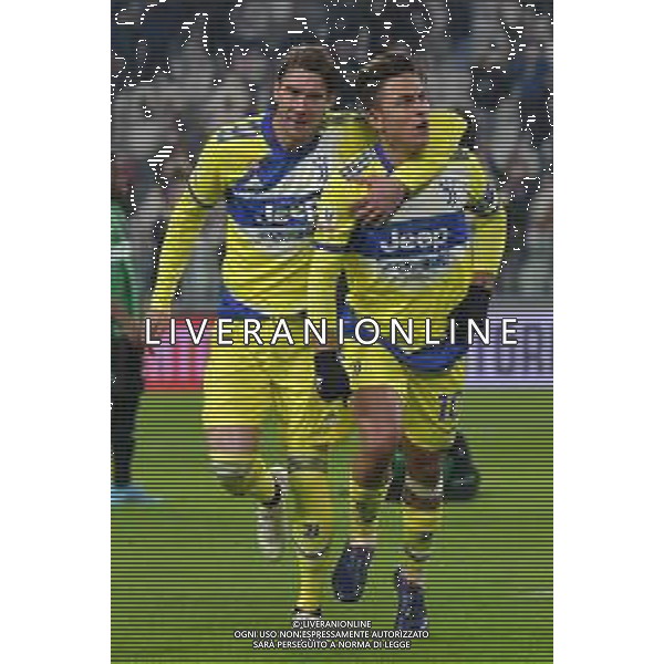 Torino 10.02.2022 Stadio Allianz Stadium ©Alessandro Falzone/Agenzia Aldo Liverani Juventus vs Sassuolo Coppa Italia Frecciarossa 2021/2022 Nella foto : Esultanza gol di Paulo Dybala