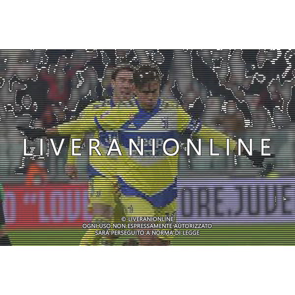 Torino 10.02.2022 Stadio Allianz Stadium ©Alessandro Falzone/Agenzia Aldo Liverani Juventus vs Sassuolo Coppa Italia Frecciarossa 2021/2022 Nella foto : Esultanza gol di Paulo Dybala