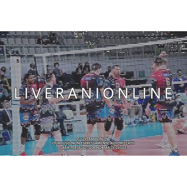 Lorena Bonapace/LMedia - Itas Trentino vs Sir Sicoma Monini Perugia - CEV Champions League volleyball match 2021/2022 February 10 2022 - BLM Group Arena Trento, Italy Itas Trentino vs Sir Sicoma Monini Perugia Photo showing: Matthew Anderson (Sir Sicoma Monini Perugia) @Lorena Bonapace/LiveMedia /AGENZIA ALDO LIVERANI SAS ￼￼￼￼￼￼￼