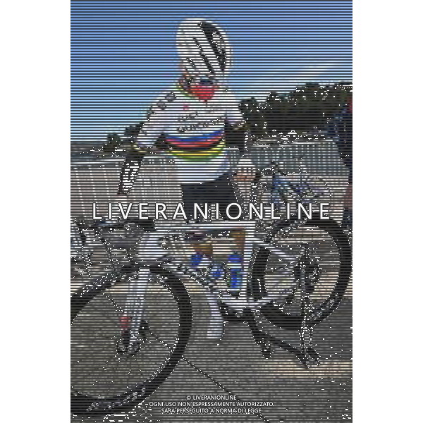 11-02-2022 Tour de la provence; Tappa 01 Istres - Saintes Marie, De La Mer; 2022, Quick Step - Alpha Vinyl; Alaphilippe, Julian; Istres; ©SIROTTI /AGENZIA ALDO LIVERANI SAS