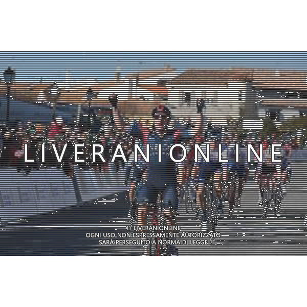 11-02-2022 Tour de la provence; Tappa 01 Istres - Saintes Marie, De La Mer; 2022, Ineos - Grenadiers; Viviani, Elia; Saintes Maries De La Mer; ©SIROTTI /AGENZIA ALDO LIVERANI SAS ￼￼￼￼￼￼￼