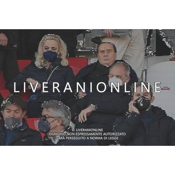 ¬© TVRG il presidente Silvio Berlusconi in tribuna con la fidanzata Marta Fascina Monza vs Spal Campionato Serie BKT - 22a giornata Monza 12-02-2022 U-Power Stadium foto Roberto Garavaglia/ag. Aldo Liverani sas /AGENZIA ALDO LIVERANI SAS ￼￼￼￼￼￼￼
