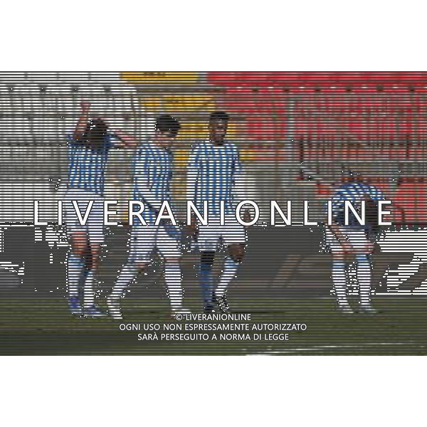¬© TVRG delusione Spal dopo il gol dell\'1 a 0 Monza Monza vs Spal Campionato Serie BKT - 22a giornata Monza 12-02-2022 U-Power Stadium foto Roberto Garavaglia/ag. Aldo Liverani sas /AGENZIA ALDO LIVERANI SAS