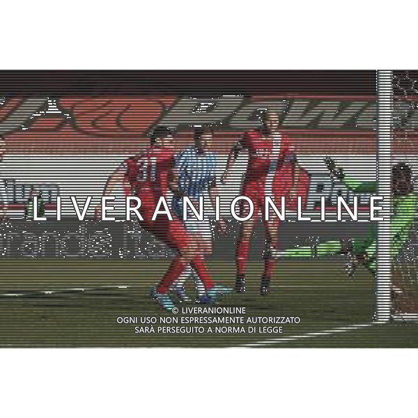 ¬© TVRG Mario Sampirisi (Monza) segna il gol del 2 a 0 Monza vs Spal Campionato Serie BKT - 22a giornata Monza 12-02-2022 U-Power Stadium foto Roberto Garavaglia/ag. Aldo Liverani sas /AGENZIA ALDO LIVERANI SAS