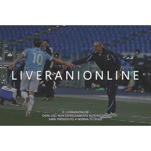 Lazio vs Bologna Campionato Serie A TIM - 25 giornata Stadio Olimpico - Roma 12-02-2022 nella foto Esultanza Luis Alberto e Sarri FOTO FEDERICO GAETANO-AG ALDO LIVERANI SAS
