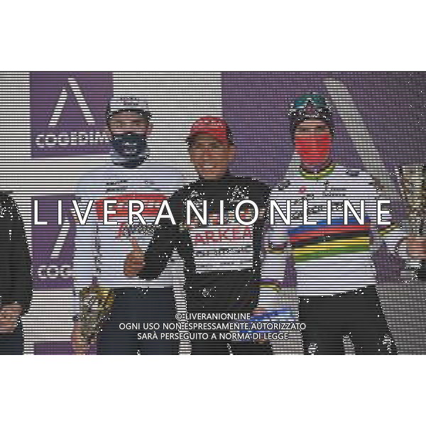 13-02-2022 Tour De La Provence; Tappa 03 Manosque - Montagne De Lure; 2022, Arkea - Samsic; 2022, Quick Step - Alpha Vinyl; Quintana Rojas Nairo, Alexander; Skjelmose Jensen, Mattias; Alaphilippe, Julian; Montagne De Lure; ©SIROTTI/AGENZIA ALDO LIVERANI SAS