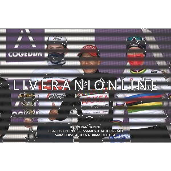 13-02-2022 Tour De La Provence; Tappa 03 Manosque - Montagne De Lure; 2022, Arkea - Samsic; 2022, Quick Step - Alpha Vinyl; Quintana Rojas Nairo, Alexander; Skjelmose Jensen, Mattias; Alaphilippe, Julian; Montagne De Lure; ©SIROTTI/AGENZIA ALDO LIVERANI SAS