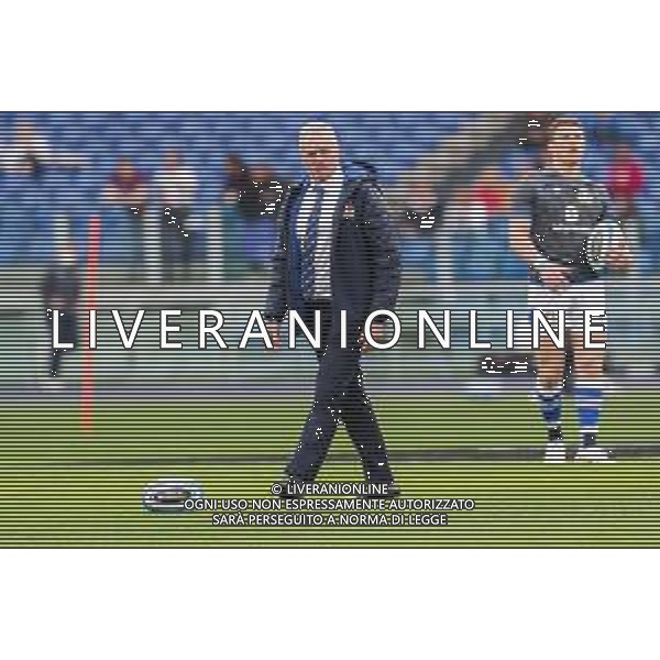 Luigi Mariani/LMedia - 2022 Six Nations - Italy vs England - Rugby Six Nations match febbraio 13 2022 - Olimpico stadium Rome, Italy 2022 Six Nations - Italy vs England Photo showing: head coach Kieran Crowley (Italy) @Luigi Mariani/LiveMedia /AGENZIA ALDO LIVERANI SAS