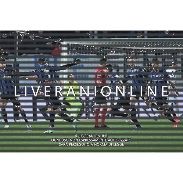 esultanza Atalanta dopo il gol dell\'1 a 0 Atalanta vs Juventus Campionato Serie A TIM - 25a giornata Bergamo 13-02-2022 Gewiss Stadium - Stadio Atleti Azzurri d\'Italia foto Roberto Garavaglia/ag. Aldo Liverani sas