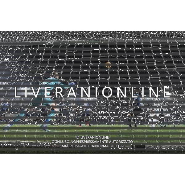 Danilo (Juventus) segna il gol dell;1 a 1 Atalanta vs Juventus Campionato Serie A TIM - 25a giornata Bergamo 13-02-2022 Gewiss Stadium - Stadio Atleti Azzurri d\'Italia foto Roberto Garavaglia/ag. Aldo Liverani sas