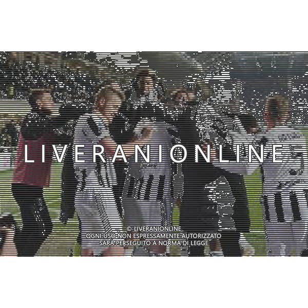 esultanza Juventus dopo il gol dell\'1 a 1 Atalanta vs Juventus Campionato Serie A TIM - 25a giornata Bergamo 13-02-2022 Gewiss Stadium - Stadio Atleti Azzurri d\'Italia foto Roberto Garavaglia/ag. Aldo Liverani sas