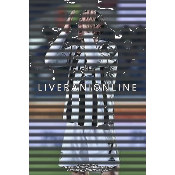 Dusan Vlahovic (Juventus) Atalanta vs Juventus Campionato Serie A TIM - 25a giornata Bergamo 13-02-2022 Gewiss Stadium - Stadio Atleti Azzurri d\'Italia foto Roberto Garavaglia/ag. Aldo Liverani sas/AGENZIA ALDO LIVERANI SAS