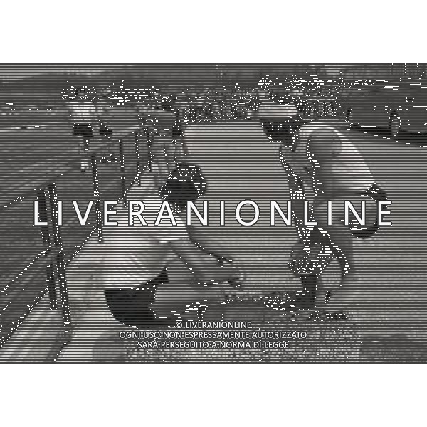 1983 ALLENAMENTO ROMA CALCIO RITIRO ESTIVO NELLA FOTO AG ALDO LIVERANI SAS