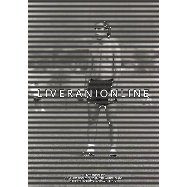 1983 ALLENAMENTO ROMA CALCIO RITIRO ESTIVO NELLA FOTO FRANCESCO GRAZIANI AG ALDO LIVERANI SAS
