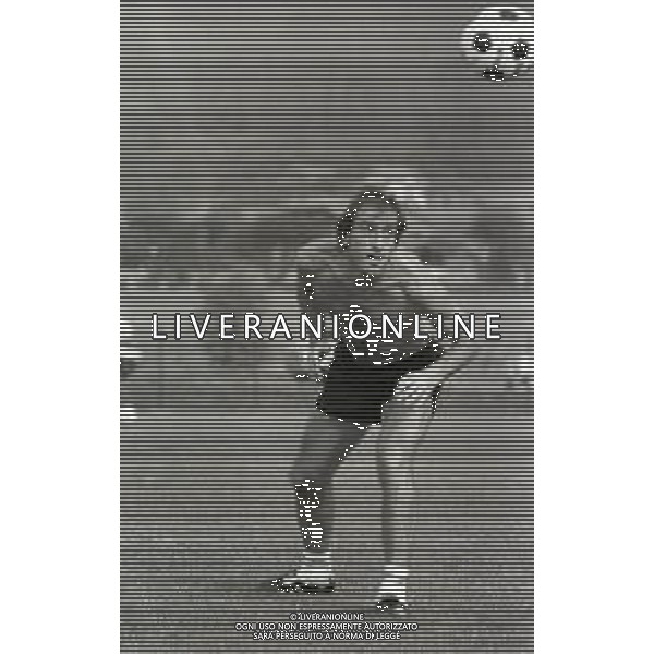 1983 ALLENAMENTO ROMA CALCIO RITIRO ESTIVO NELLA FOTO FRANCESCO GRAZIANI AG ALDO LIVERANI SAS