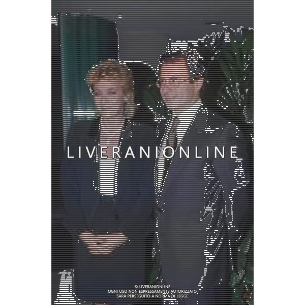 DONATELLA RAFFAI GIORNALISTA E CONDUTTRICE TELEVISIVA NELLA FOTO CON LUIGI DI MAJO NEL 1990 ©AGENZIA ALDO LIVERANI SAS