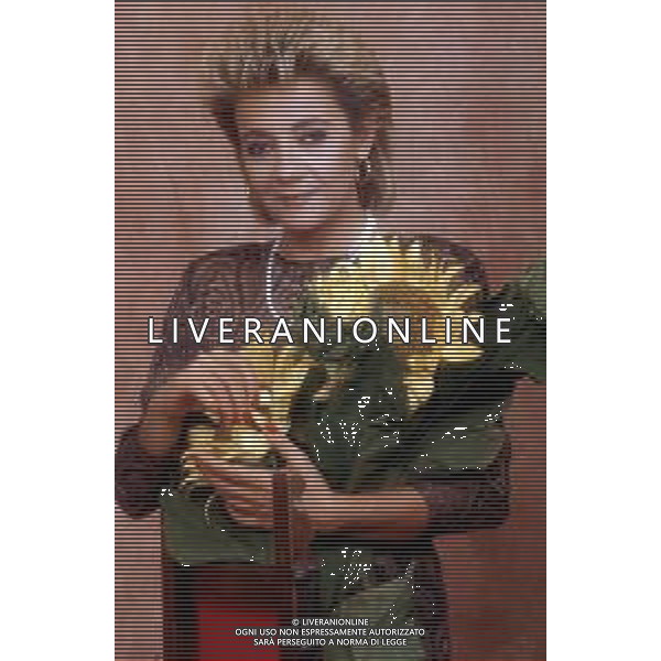 DONATELLA RAFFAI GIORNALISTA E CONDUTTRICE TELEVISIVA NELLA FOTO NEL 1990 ©AGENZIA ALDO LIVERANI SAS