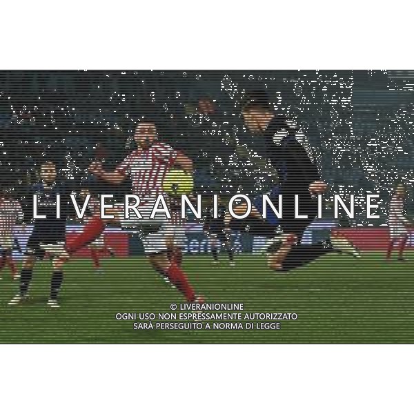 Gabriele Masotti/LMedia - AC Pisa vs LR Vicenza - Italian soccer Serie B match 2021/2022 February 15 2022 - Arena Garibaldi Pisa, Italy AC Pisa vs LR Vicenza Photo showing: Pietro Beruatto (Pisa) opportunity @Gabriele Masotti/LiveMedia /AGENZIA ALDO LIVERANI SAS