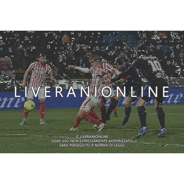 Gabriele Masotti/LMedia - AC Pisa vs LR Vicenza - Italian soccer Serie B match 2021/2022 February 15 2022 - Arena Garibaldi Pisa, Italy AC Pisa vs LR Vicenza Photo showing: Antonio Caracciolo (Pisa) scores the goal of 2-2 @Gabriele Masotti/LiveMedia /AGENZIA ALDO LIVERANI SAS