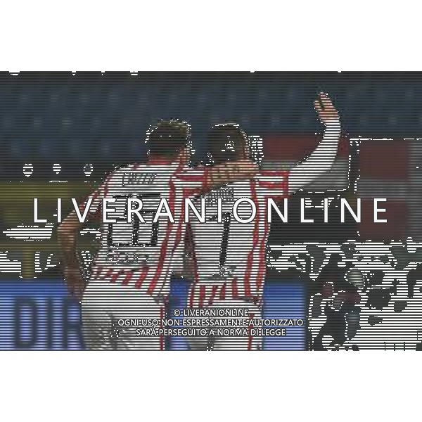 Gabriele Masotti/LMedia - AC Pisa vs LR Vicenza - Italian soccer Serie B match 2021/2022 February 15 2022 - Arena Garibaldi Pisa, Italy AC Pisa vs LR Vicenza Photo showing: Michele Cavion (Vicenza) after scoring the goal of 0-1 - esultanza @Gabriele Masotti/LiveMedia /AGENZIA ALDO LIVERANI SAS