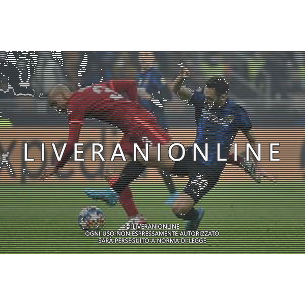 Fabinho (Liverpool) e Hakan Calhanoglu (Inter) Inter vs Liverpool UEFA Champions League ottavi di finale - gara di andata Milano 16-02-2022 Stadio Giuseppe Meazza - San Siro foto Roberto Garavaglia/ag. Aldo Liverani sas /AGENZIA ALDO LIVERANI SAS
