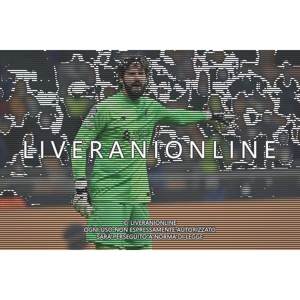 Alisson Becker (Liverpool) Inter vs Liverpool UEFA Champions League ottavi di finale - gara di andata Milano 16-02-2022 Stadio Giuseppe Meazza - San Siro foto Roberto Garavaglia/ag. Aldo Liverani sas /AGENZIA ALDO LIVERANI SAS