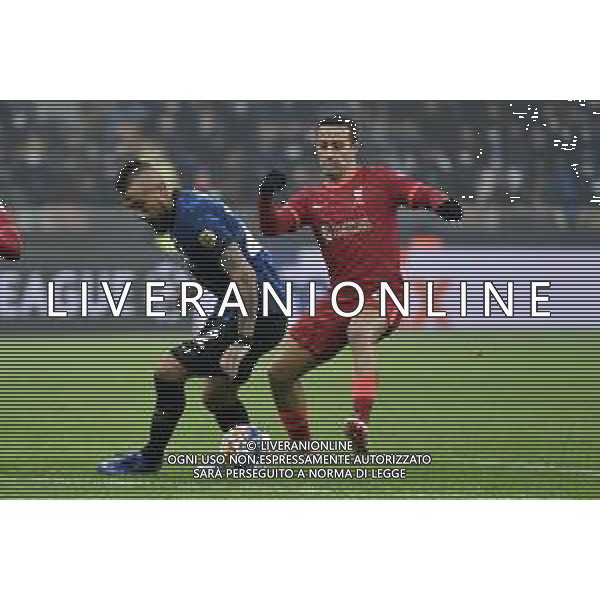 Arturo Vidal (Inter) e Thiago Alcantara (Liverpool) Inter vs Liverpool UEFA Champions League ottavi di finale - gara di andata Milano 16-02-2022 Stadio Giuseppe Meazza - San Siro foto Roberto Garavaglia/ag. Aldo Liverani sas /AGENZIA ALDO LIVERANI SAS