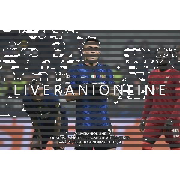 Lautaro Martinez (Inter) Inter vs Liverpool UEFA Champions League ottavi di finale - gara di andata Milano 16-02-2022 Stadio Giuseppe Meazza - San Siro foto Roberto Garavaglia/ag. Aldo Liverani sas /AGENZIA ALDO LIVERANI SAS