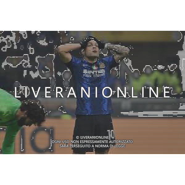 Lautaro Martinez (Inter) Inter vs Liverpool UEFA Champions League ottavi di finale - gara di andata Milano 16-02-2022 Stadio Giuseppe Meazza - San Siro foto Roberto Garavaglia/ag. Aldo Liverani sas /AGENZIA ALDO LIVERANI SAS