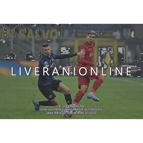 Ivan Perisic (Inter) e Roberto Firmino (Liverpool) Inter vs Liverpool UEFA Champions League ottavi di finale - gara di andata Milano 16-02-2022 Stadio Giuseppe Meazza - San Siro foto Roberto Garavaglia/ag. Aldo Liverani sas /AGENZIA ALDO LIVERANI SAS