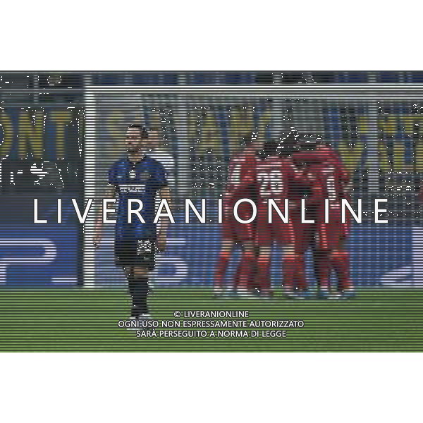 delusione Hakan Calhanoglu (Inter) dopo il gol del 2 a 0 Liverpool Mohamed salah Inter vs Liverpool UEFA Champions League ottavi di finale - gara di andata Milano 16-02-2022 Stadio Giuseppe Meazza - San Siro foto Roberto Garavaglia/ag. Aldo Liverani sas /AGENZIA ALDO LIVERANI SAS