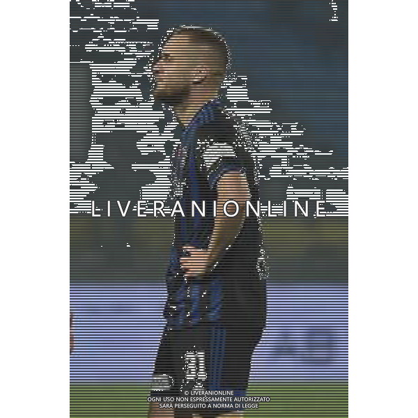 Gabriele Masotti/LMedia - AC Pisa vs LR Vicenza - Italian soccer Serie B match 2021/2022 February 15 2022 - Arena Garibaldi Pisa, Italy AC Pisa vs LR Vicenza Photo showing: George Puscas (Pisa) disappointed after missing an opportunity&#xD;&#xA;&#xD;&#xA; @Gabriele Masotti/LiveMedia /AGENZIA ALDO LIVERANI SAS