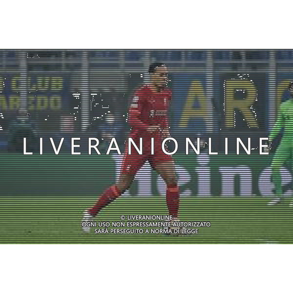 Virgil van Dijk (Liverpool) Inter vs Liverpool UEFA Champions League ottavi di finale - gara di andata Milano 16-02-2022 Stadio Giuseppe Meazza - San Siro foto Roberto Garavaglia/ag. Aldo Liverani sas /AGENZIA ALDO LIVERANI SAS