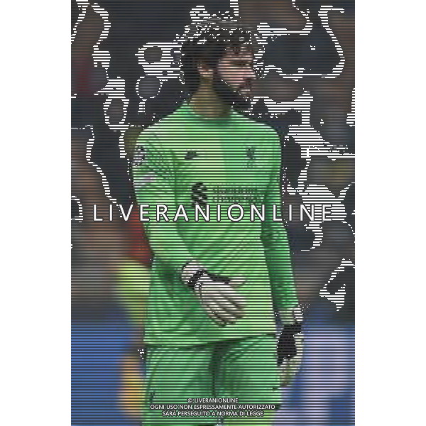 Alisson Becker (Liverpool) Inter vs Liverpool UEFA Champions League ottavi di finale - gara di andata Milano 16-02-2022 Stadio Giuseppe Meazza - San Siro foto Roberto Garavaglia/ag. Aldo Liverani sas /AGENZIA ALDO LIVERANI SAS