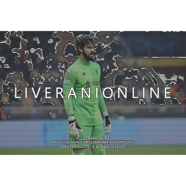 Alisson Becker (Liverpool) Inter vs Liverpool UEFA Champions League ottavi di finale - gara di andata Milano 16-02-2022 Stadio Giuseppe Meazza - San Siro foto Roberto Garavaglia/ag. Aldo Liverani sas /AGENZIA ALDO LIVERANI SAS