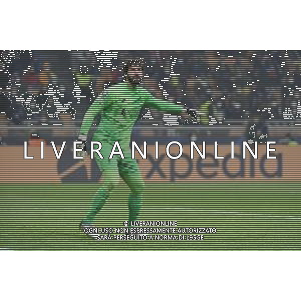 Alisson Becker (Liverpool) Inter vs Liverpool UEFA Champions League ottavi di finale - gara di andata Milano 16-02-2022 Stadio Giuseppe Meazza - San Siro foto Roberto Garavaglia/ag. Aldo Liverani sas /AGENZIA ALDO LIVERANI SAS