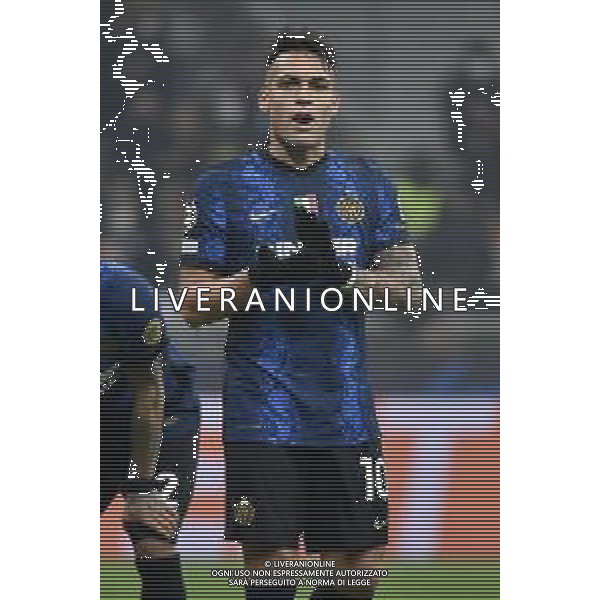 Lautaro Martinez (Inter) Inter vs Liverpool UEFA Champions League ottavi di finale - gara di andata Milano 16-02-2022 Stadio Giuseppe Meazza - San Siro foto Roberto Garavaglia/ag. Aldo Liverani sas /AGENZIA ALDO LIVERANI SAS