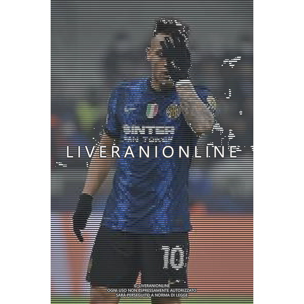 Lautaro Martinez (Inter) Inter vs Liverpool UEFA Champions League ottavi di finale - gara di andata Milano 16-02-2022 Stadio Giuseppe Meazza - San Siro foto Roberto Garavaglia/ag. Aldo Liverani sas /AGENZIA ALDO LIVERANI SAS