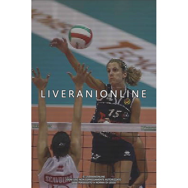 TECNOMEC FORLI-SCAVOLINI PESARO VOLLEY FEMM.08/10/2005 NELLA FOTO JERKOV AGENZIA ALDO LIVERANI