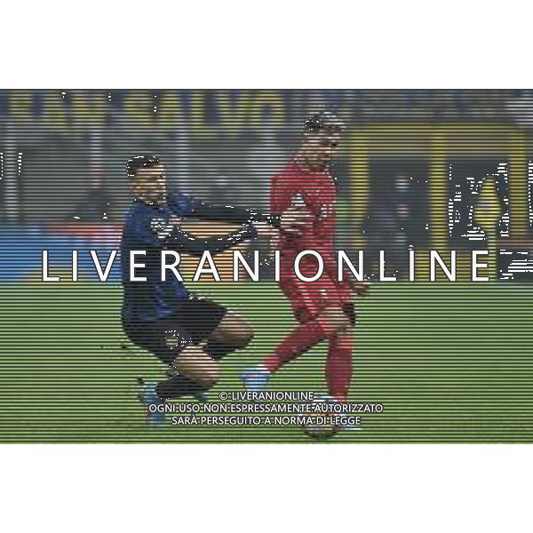 Ivan Perisic (Inter) SX e Roberto Firmino (Liverpool) DX Inter vs Liverpool UEFA Champions League ottavi di finale - gara di andata Milano 16-02-2022 Stadio Giuseppe Meazza - San Siro foto Roberto Garavaglia/ag. Aldo Liverani sas /AGENZIA ALDO LIVERANI SAS