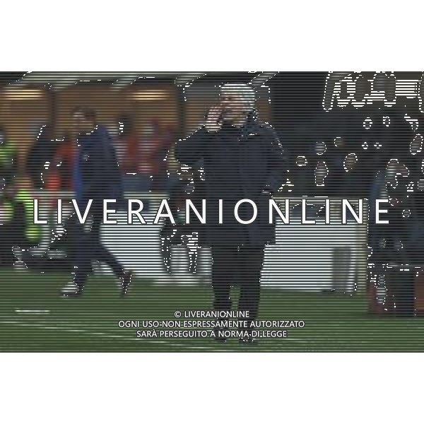 Francesco Scaccianoce/LMedia - Atalanta BC vs Olympiakos - football Europa League match 2021/2022 February 17 2022 - Gewiss Stadium Bergamo, Italy Atalanta BC vs Olympiakos Photo showing: Gian Piero Gasperini (Atalanta BC) gestures @Francesco Scaccianoce/LiveMedia /AGENZIA ALDO LIVERANI SAS