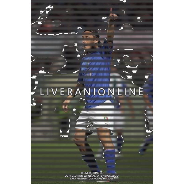 PALERMO 08/10/2005 ITALIA-SLOVENIA QUAL MONDIALI 2006 NELLA FOTO TOTTI FRANCESCO AGENZIA ALDO LIVERANI